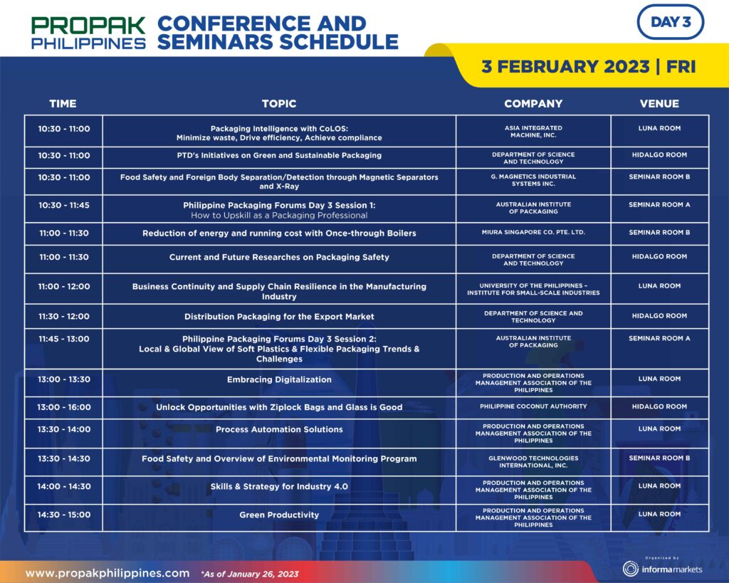 Conference and Seminars - International Processing & Packaging ...